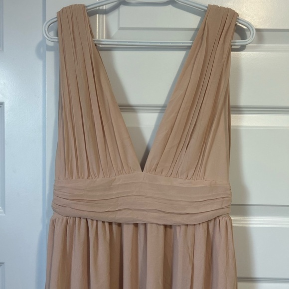 NWT Lulu's Heavenly Blush Maxi Dress Gown - Picture 2 of 11